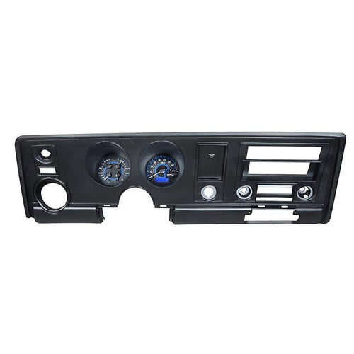 Dakota Digital VHX-69P-FIR-C-B Analog Dash Gauge System Compatible with 1969 Pontiac Firebird Carbon Fiber Blue Backlighting