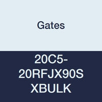 Gates XBULK 20C5-20RFJX90S Field Attachable for C5C, C5D and C5M Hose, Female JIC 37 Flare Swivel, 90 Bent Tube, Steel, 1 1/8" ID (Pack of 20)