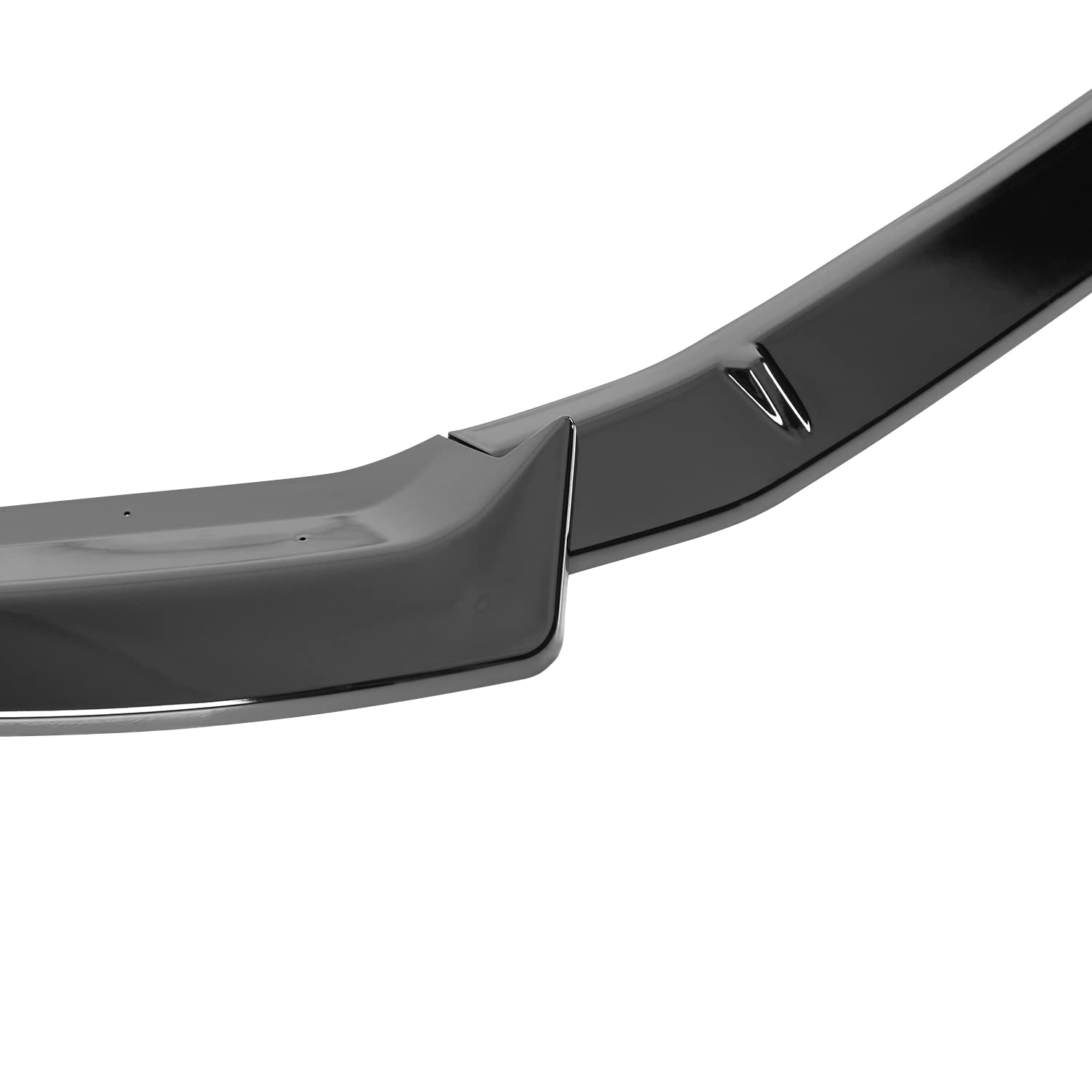 Glossy Black Spec-D Tuning Front Bumper Lip Compatible with Audi A4 2017-2018, 2018 S4