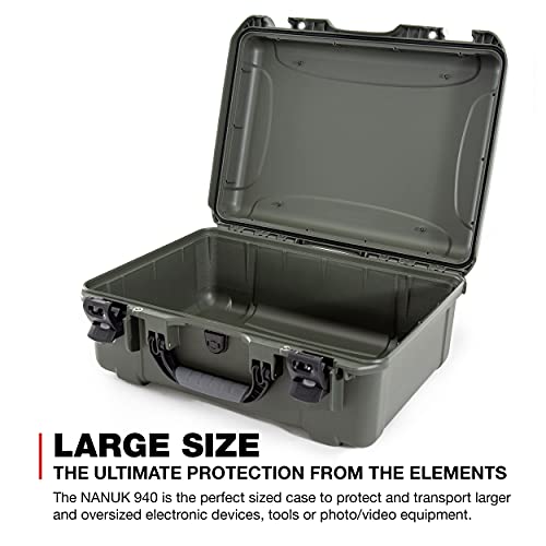 Olive Nanuk 940 Waterproof Hard Case Empty