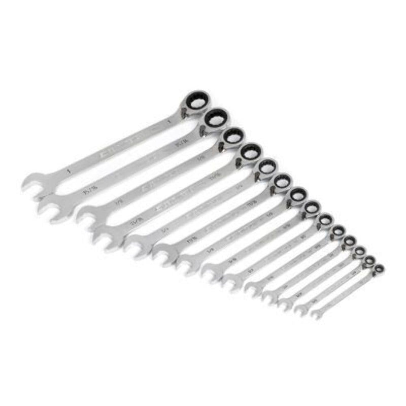 14 Piece GEARWRENCH 90-Tooth 12 Point SAE Reversible Ratcheting Wrench Set | 86660
