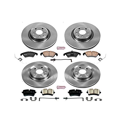Power Stop Autospecialty KOE6142 Front and Rear Replacement Brake Kit-OE Brake Rotors & Ceramic Brake Pads