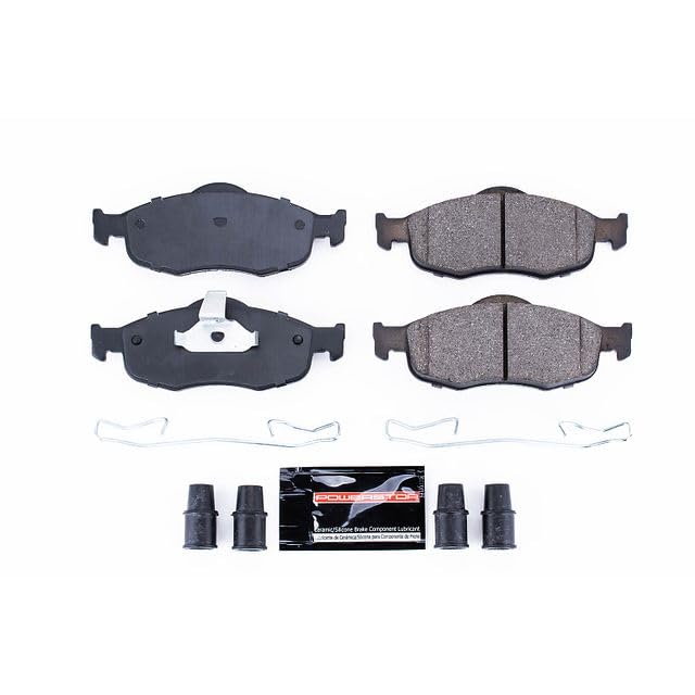 Power Stop Z23-648 Z23 Evolution Sport Carbon Fiber Infused Ceramic Brake Pads with Hardware Front
