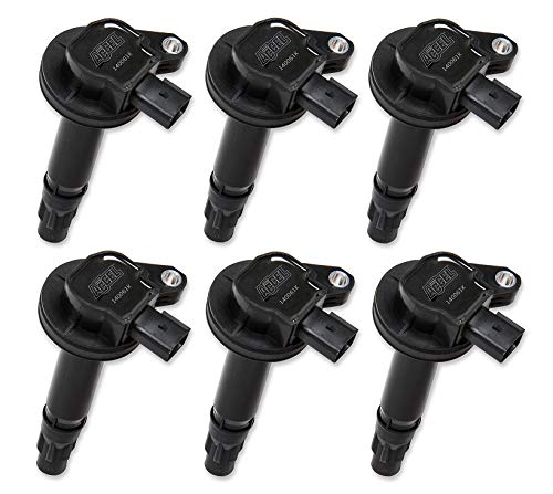 SuperCoil ACCEL 140061K-6 Ignition Coil series - Black, 6-pack