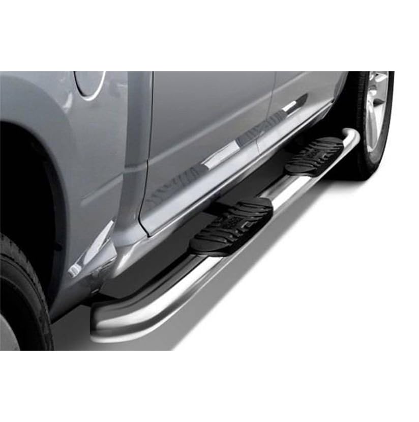 Extreme Black Horse Side Steps Stainless Steel Compatible with 07-18 Silverado/Sierra 1500|2007-2020 Silverado/Sierra 2500 HD|2007-2019 Silverado 3500 HD|2007-2020 GMC Sierra 3500 HD-9B35705SS-5BN