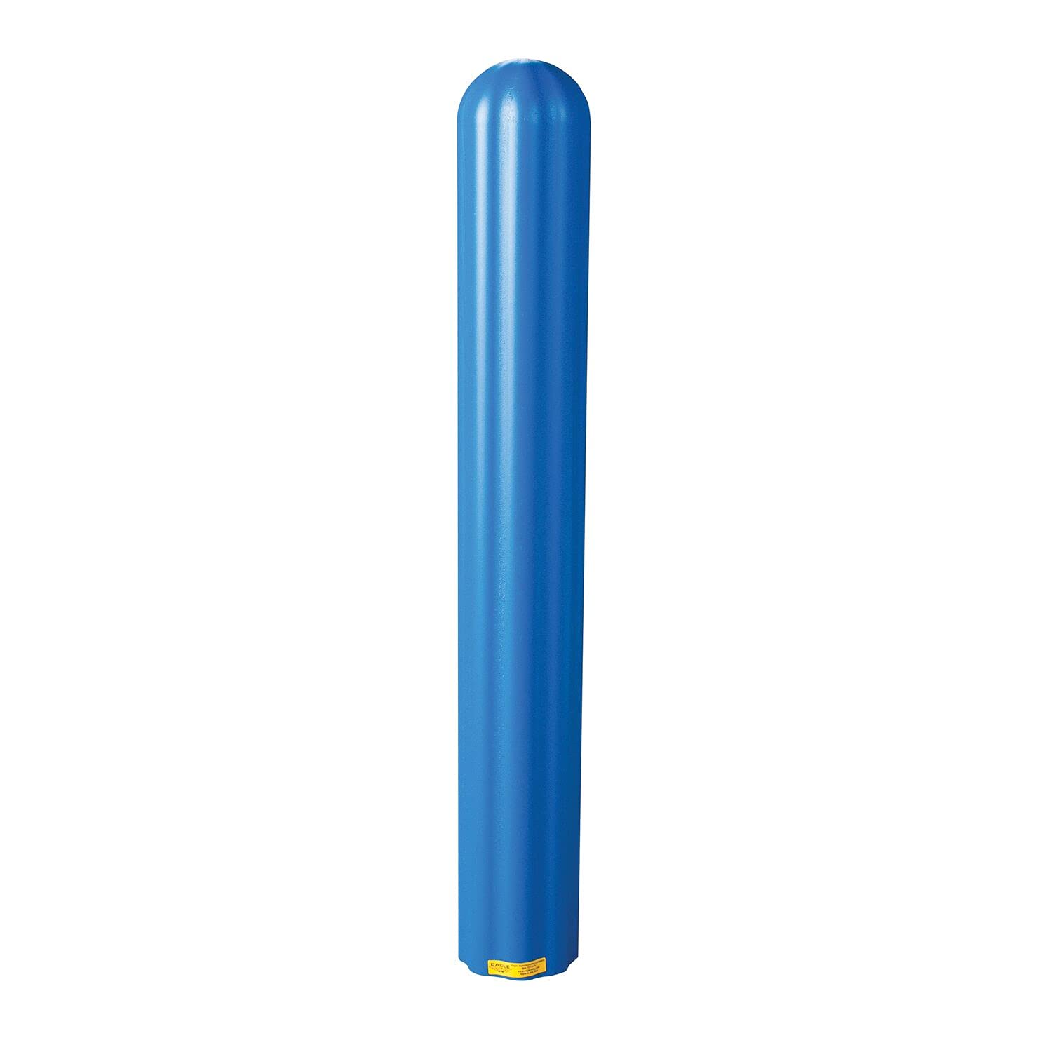 Bollard Covers Eagle for 6 Inch Poles - 56" Tall, Durable Fluted HDPE Plastic - Trimmable Blue Bollard Post Sleeve for Parking Lots, Warehouses, and Loading Docks, 1730BL