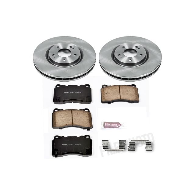 Front Replacement Brake Kit-OE Brake Rotors & Ceramic Brake Pads AUTOSPECIALTY For Mitsubishi Lancer 2003-2006 [Model Specific]