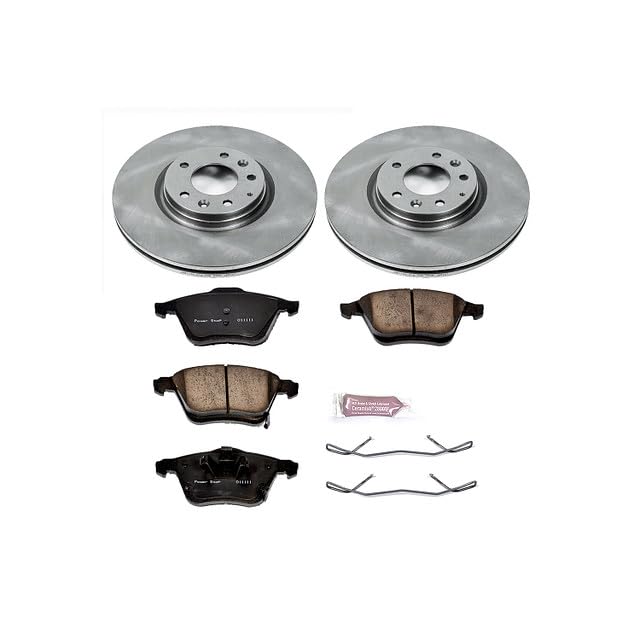 Power Stop Autospecialty KOE4660 Front Replacement Brake Kit-OE Brake Rotors & Ceramic Brake Pads For Mazda 6 2006-2007 [Model Specific]