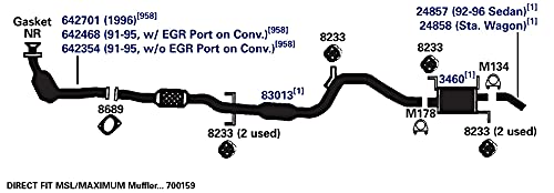 700159 AP Exhaust Products Muffler Exhaust