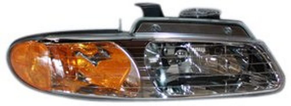 Right TYC Headlight Assembly Compatible with 1996-1999 Dodge Caravan/Grand Caravan