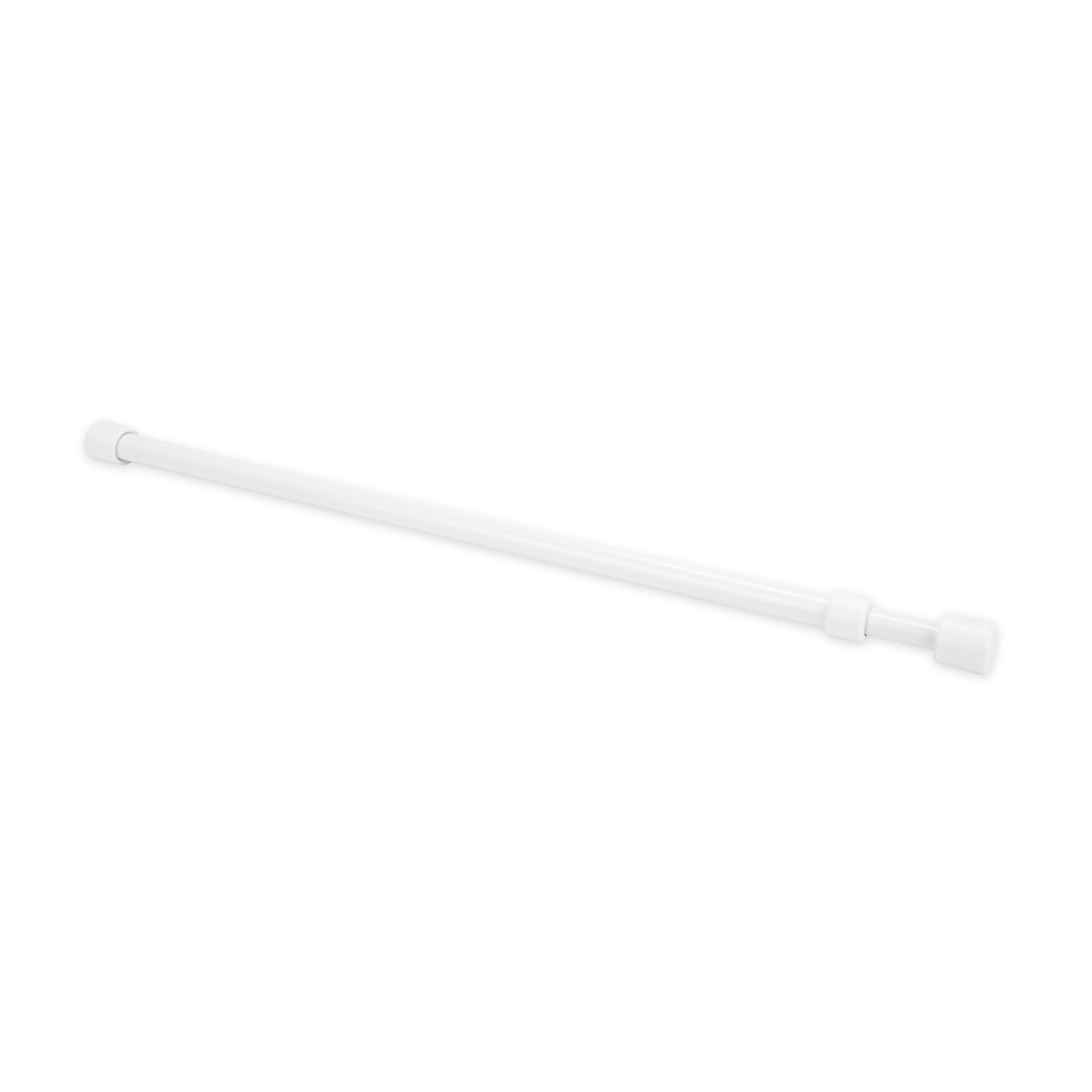 28" Camco RV Refrigerator Bar 44053 - Holds Food and Drinks in Place During Travel - Prevents Messy Spills - Spring Loaded and Extends Between 16" and 28" - 3 Pack - White (44074)