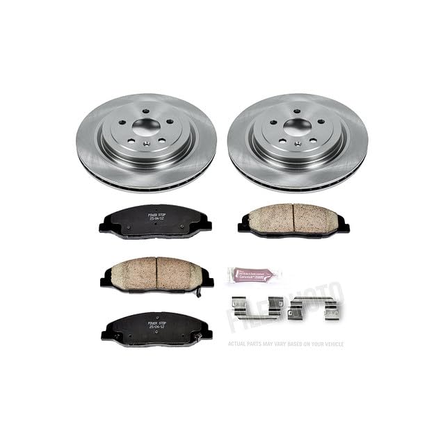Power Stop Autospecialty KOE4723 Rear Replacement Brake Kit-OE Brake Rotors & Ceramic Brake Pads For Cadillac CTS 2008-2014 [Model Specific]