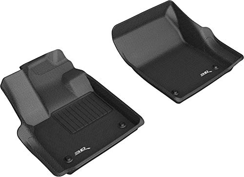 3D MAXpider Custom Fit Front Row All-Weather Floor Mats for 2019-2020 Jaguar I-Pace - Kagu Rubber (Black)