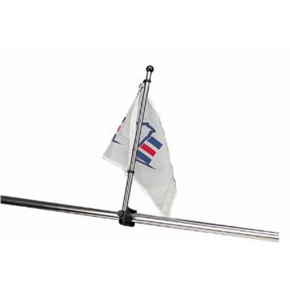 Adjustable Sea Dog Rail Mount Flag Pole - 15-1/4"
