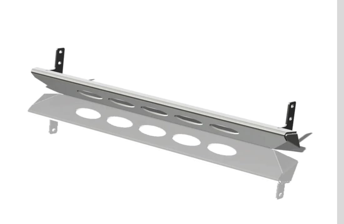 CrawlTek Lower Pyro Front Bumper SkidPlate - Black compatible with 2007-2018 Jeep Wrangler JK