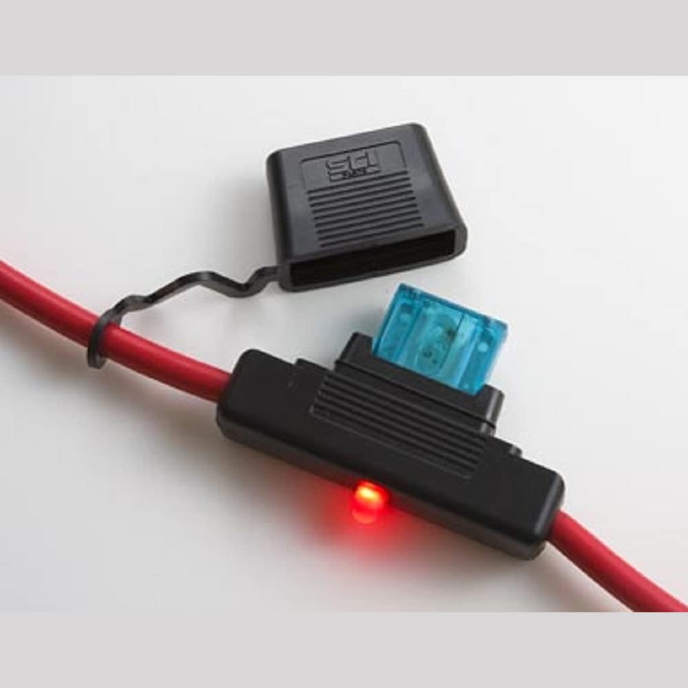 Maxi Fuses Install Bay in-Line Fuse Holder with Indicating LEDs