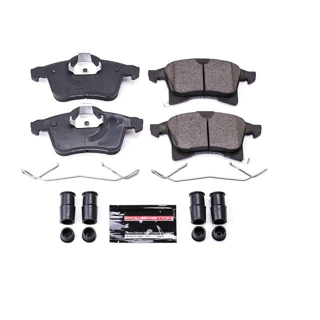 Power Stop Z23-1361 Z23 Evolution Sport Carbon Fiber Infused Ceramic Brake Pads with Hardware For Saturn Astra 2008-2009 [Model Specific]