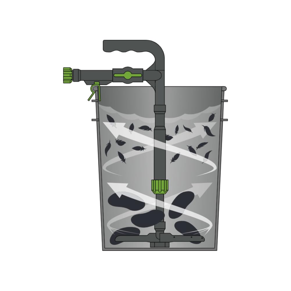 HME Washer Game | Durable Portable Effective Wild Game Cleaner with Adjustable Water Flow Valve, Sliding Bucket Clip & Telescoping Assembly