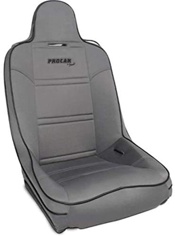 Grey Velour Racing Terrain Fixed Back Common Seat ProCar by Scat 80-1620-62