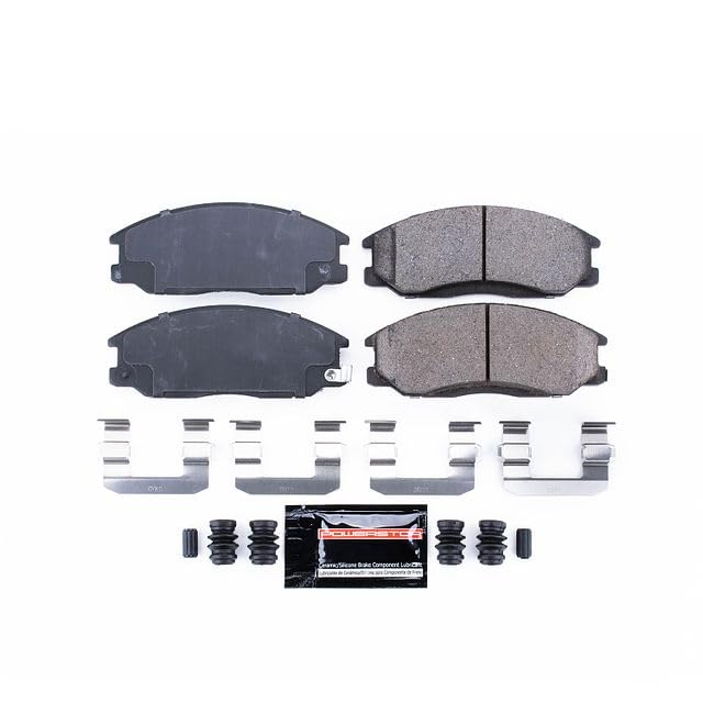Power Stop Z23-864 Z23 Evolution Sport Carbon Fiber Infused Ceramic Brake Pads with Hardware For Hyundai Santa Fe, Hyundai XG, Hyundai XG350, Kia Sedona, Kia Sorento [Model Specific]