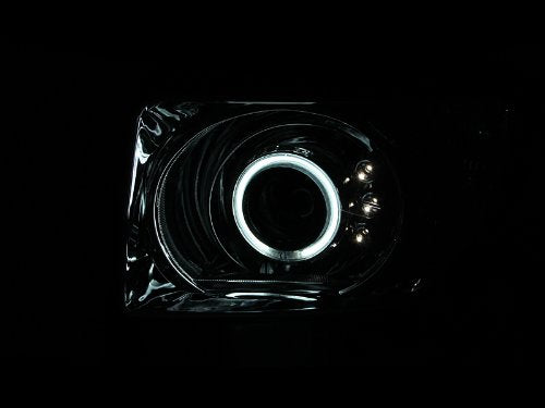 Chrome Halo Anzo USA Projector Headlight with Clear Lens 121412