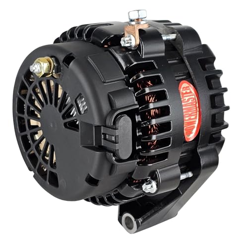 Alt GM Powermaster AD244 Black 220A 3" 6 grv Corvette Upgrade 1997-2014 Exc. ZR1 1-Wire or OE