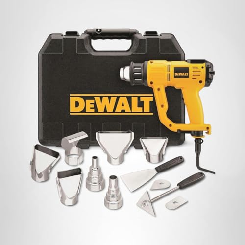 DEWALT Heat Gun with Hard Case/Accessory Kit & LCD Display (D26960K), Yellow