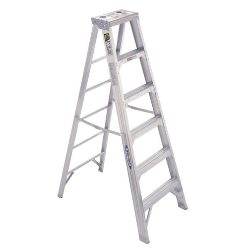 6-Foot Werner 406 375-Pound Duty Rating Type IAA Aluminum Stepladder