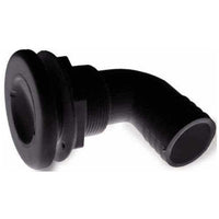90 degree T-H Marine 1-1/2 inch Thru-Hull Fittings 1 1/2" Hose - Black (TH-1590-DP)
