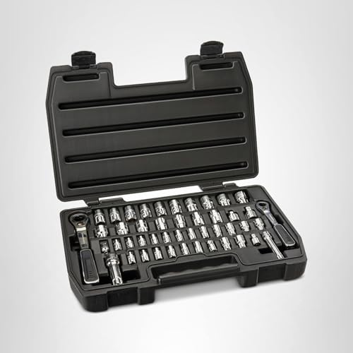 GEARWRENCH 46 Pc. 6 Pt. Pass-Thru™ Mechanics Tool Set, 1/4" & 3/8" Drive SAE/Metric - 8946