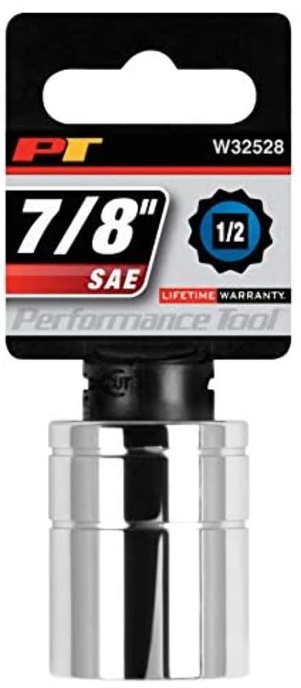 W32528 Performance Tool 1/2 Drive 12-Point Socket, 7/8