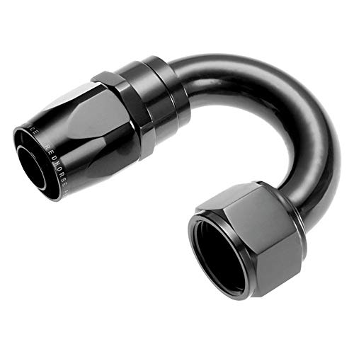 Performance Red Horse 1180-04-2-04 180 Degree Double Swivel Hose End-Black