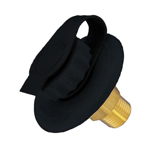 Black Water Inlet Plug Valterra A0170SBKVP and Strap
