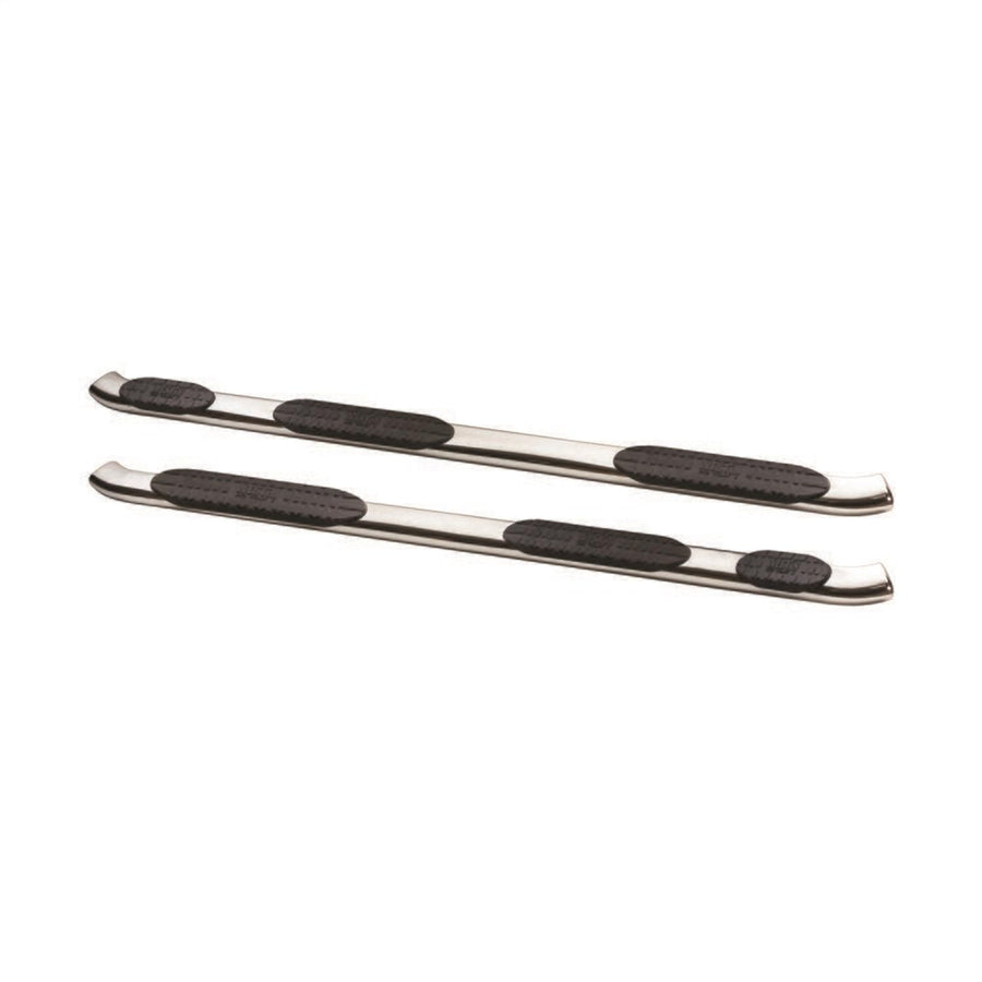 Westin PRO TRAXX 5 Oval Wheel to Wheel Nerf Bars fits 1999-2016 F250 F350 F450 F550 Crew Cab 8' Bed (Exc Dually) Stainless Steel Pair
