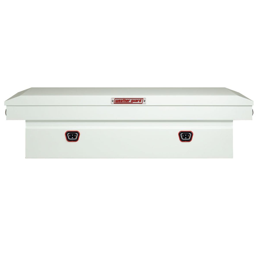 Weather Guard Saddle Box Model 116-3-04, Steel, Full Extra Wide, White, 14.4 cu ft
