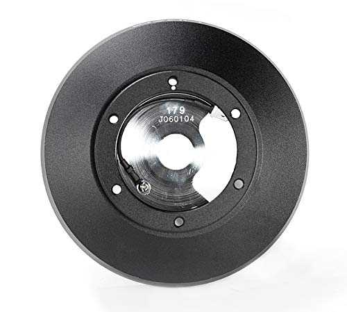 NRG Innovations Steering Wheel NRG-SRK-179H Quick Release Short Hub Adapter 6 X 70mm Bolt Pattern, Retain Horn & Turn Signals, Black Body