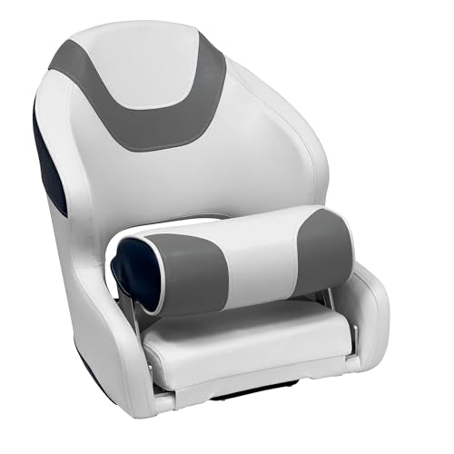 Baja Series Wise 3315-1773 Bucket Seat with Bolster, Brite White/Grey/Midnight Blue