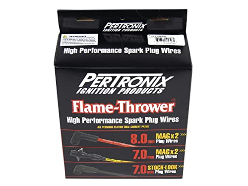8MM Pertronix 808430 Wires, AMC Custom Fit Red 8MM Spark Plug Wires for AMC Custom Fit (Red)