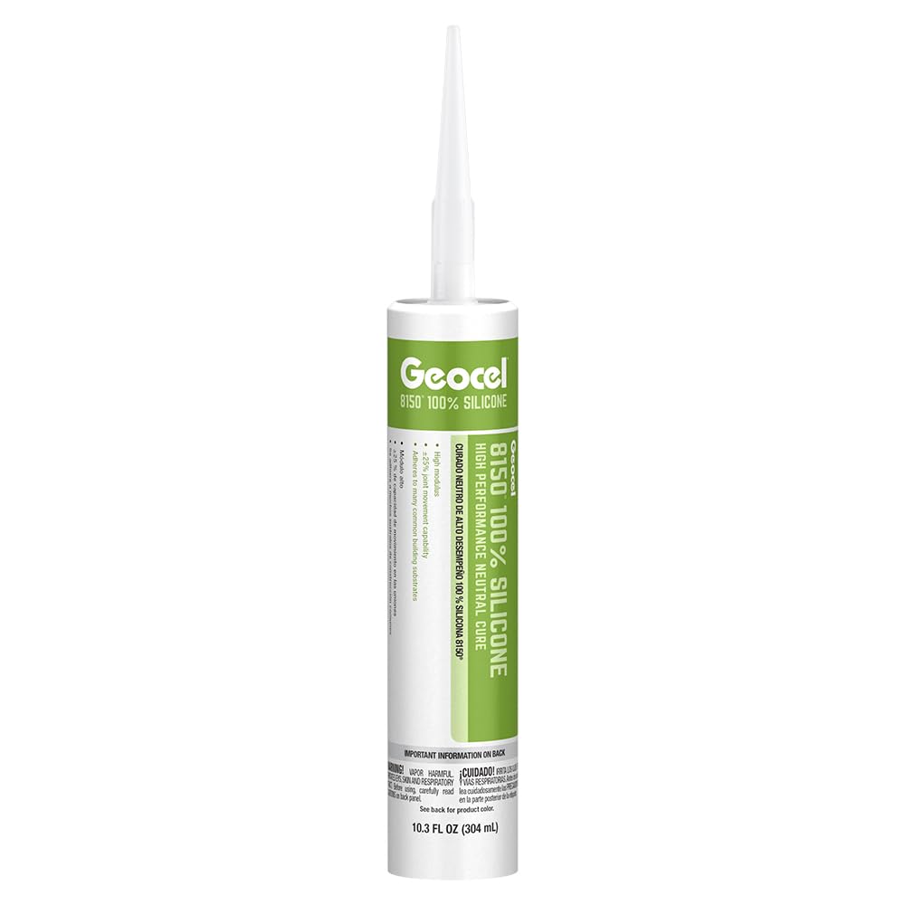 Construction Geocel 68113 High Performance Silicone, 10.3 fl oz Cartridge, Black