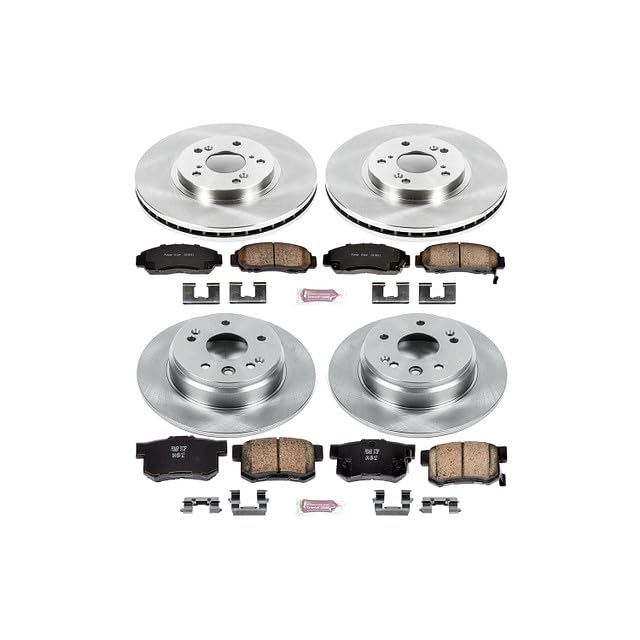 POWERSTOP Autospecialty KOE2295 Front and Rear Replacement Brake Kit-OE Brake Rotors & Ceramic Brake Pads For Acura TL 1999-2003 [Model Specific]