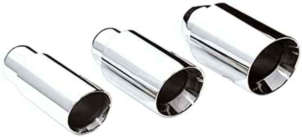 Dt-30013c DIFFERENT TRENDS 3.00in Slanted Double Wall Ss Exhaust Tip 3.00in Id / 4.00in Od
