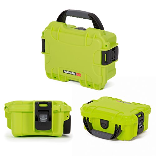 903 Nanuk Small Waterproof Hard Case 9.1" x 6.8" x 3.8" - Lime (903-0002)