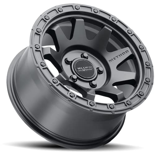 Black Method Race Wheels 317 Wheel with Matte (17 x 8.5 inches /5 x 5 mm, 0 mm Offset)