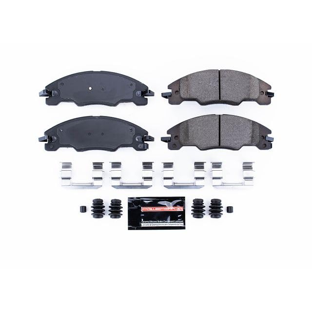 Power Stop Z23-1339 Z23 Evolution Sport Carbon Fiber Infused Ceramic Brake Pads with Hardware For Ford Focus 2008-2011 [Model Specific]