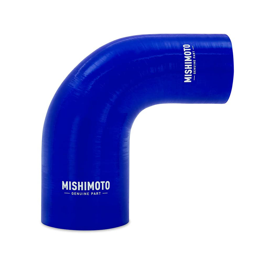 Mishimoto 90-Degree MMCP-R90-2530BL Silicone Transition Coupler, 2.50" to 3.00", Blue