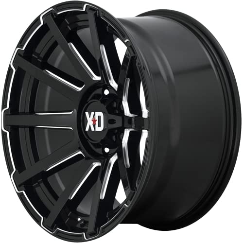 Xd847 Wheels Xd847 Outbreak Gloss Black Milled Wheel with Alloy Steel (18 x 9. inches /6 x 87 mm, 12 mm Offset)