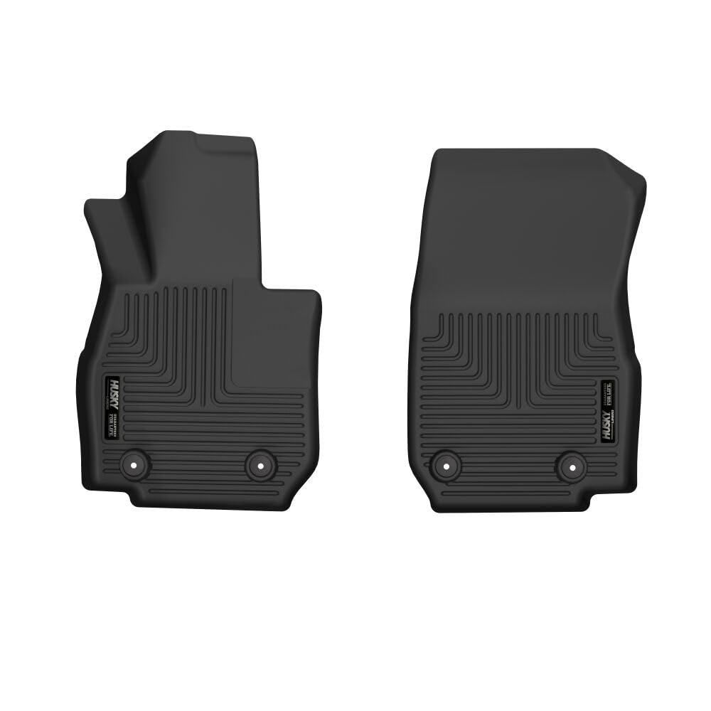 Husky Liners Floor Mats X-act Contour | Fits 2020-2024 Mazda 3 Hatchback & Sedan, 2020-2025 Mazda CX-30 | Front Row, 2-pc Black - 52301