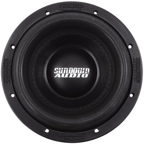 8" Sundown Audio SA-8 V.3 D4 Dual 4 Ohm Subwoofer - 600W RMS / 1200W Peak - 16mm Xmax, Cast Aluminum Frame, Low Distortion Car Subwoofer - Vented Design for Ported Enclosures