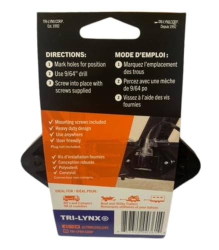 Lynx Tri-Lynx 8200B Stay-Put Plug Holder, Black