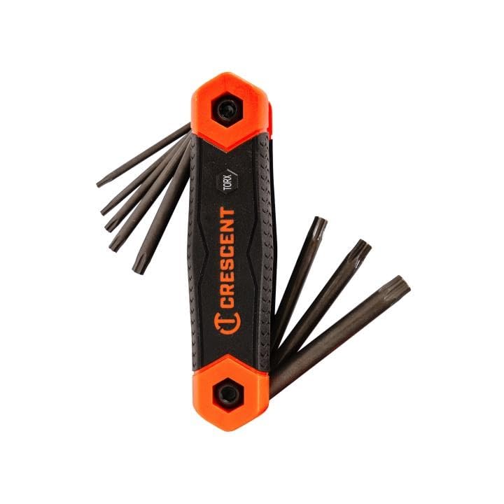 8 Piece Crescent Folding Torx® Dual Material Key Set - CHKFT8